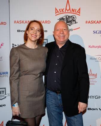 Nina Rausch, Chris Arend bei der 17. Verleihung des ASKANIA-Award im Quatsch Comedy Club Berlin.