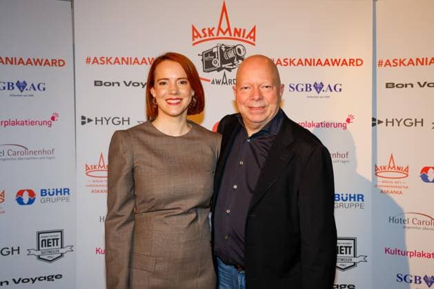 Nina Rausch, Chris Arend bei der 17. Verleihung des ASKANIA-Award im Quatsch Comedy Club Berlin.