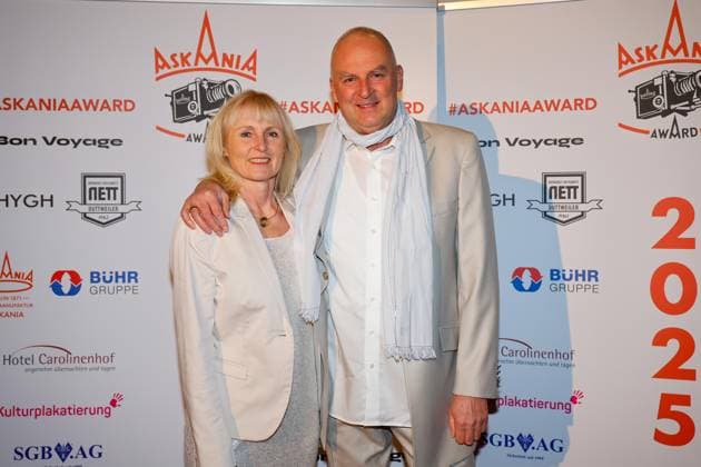 Rainer und Anita Wentzl bei der 17. Verleihung des ASKANIA-Award im Quatsch Comedy Club Berlin.
