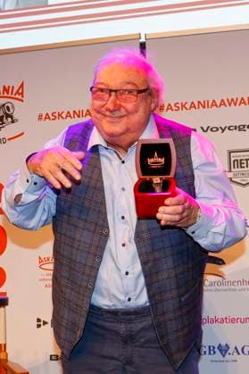 Preisträger Jacki Schwarz bei der 17. Verleihung des ASKANIA-Award im Quatsch Comedy Club Berlin.