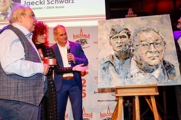 Preisträger Jacki Schwarz, Frank Wagner bei der 17. Verleihung des ASKANIA-Award im Quatsch Comedy Club Berlin.