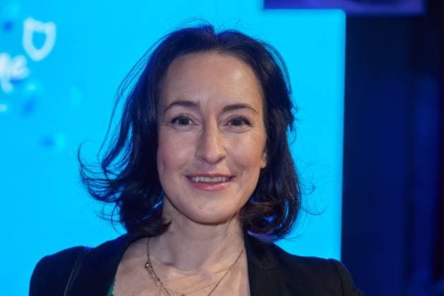 Maike von Bremen - Gaesteankunft zur Verleihung des Kurzfilmpreises BLAUE BLUME von Romance TV im Prince Charles in Berlin am 12.02.2025. Kurzfilmpreis BLAUE BLUME