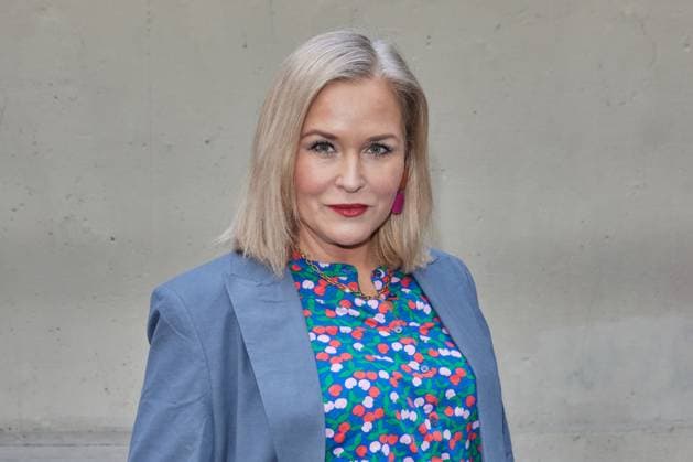 Judith Hoersch - Gaesteankunft zur Verleihung des Kurzfilmpreises BLAUE BLUME von Romance TV im Prince Charles in Berlin am 12.02.2025. Kurzfilmpreis BLAUE BLUME