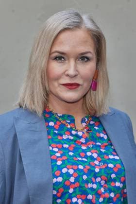 Judith Hoersch - Gaesteankunft zur Verleihung des Kurzfilmpreises BLAUE BLUME von Romance TV im Prince Charles in Berlin am 12.02.2025. Kurzfilmpreis BLAUE BLUME