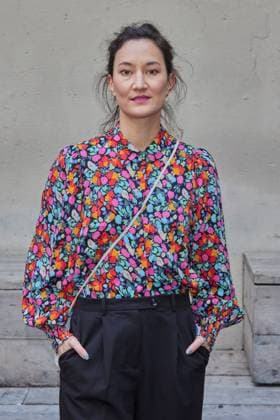 Agnes Decker - Gaesteankunft zur Verleihung des Kurzfilmpreises BLAUE BLUME von Romance TV im Prince Charles in Berlin am 12.02.2025. Kurzfilmpreis BLAUE BLUME