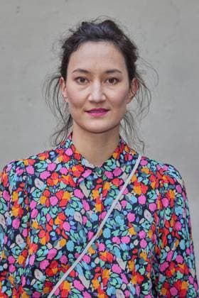 Agnes Decker - Gaesteankunft zur Verleihung des Kurzfilmpreises BLAUE BLUME von Romance TV im Prince Charles in Berlin am 12.02.2025. Kurzfilmpreis BLAUE BLUME
