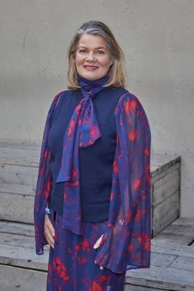 Birgit Schade - Gaesteankunft zur Verleihung des Kurzfilmpreises BLAUE BLUME von Romance TV im Prince Charles in Berlin am 12.02.2025. Kurzfilmpreis BLAUE BLUME