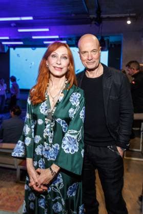 Award - Blaue Blume 2025 Andrea Sawatzki und Christian Berkel bei der Verleihung BLAUE BLUME von Romance TV im Prince Charles am 12.02.2024 in Berlin. Copyright: xEventpressxKochanx