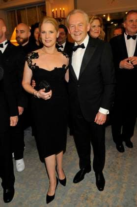 Rüdiger - Ruediger Grube DB Bahn Chef mit Cornelia Poletto TV Koechin beim 65.Hamburger Presseball - Der Grosse Ball der Medien im Hotel Atlantic am Samstag - Sonnabend dem 25.Januar 2014 in Hamburg HH Deutschland *** Rüdiger Ruediger Pit DB Rail Chief with Cornelia Poletto TV Cook at 65 Hamburg Press Ball the Great Ball the Media at Hotel Atlantic on Saturday Saturday the 25 January 2014 in Hamburg HH Germany