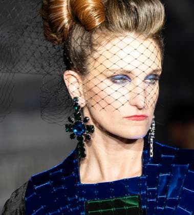 February 13, 2025, New York, New York, USA: Model walks runway for Zang Toi runway show during New York Fashion Week Fall Winter 2025 at Park Avenue Christian Church in New York on February 13, 2025. Zang Toi design for House of Toi includes dresses, shoes, accessories like bags, costume jewelry, belts and etc. New York USA - ZUMAr339 20250213_znp_r339_086 Copyright: xLevxRadinx