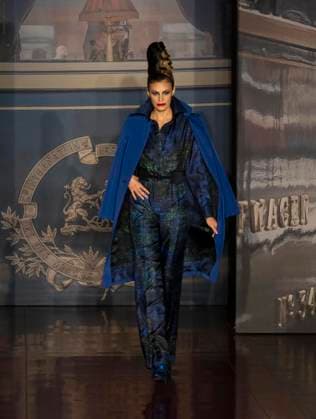 February 13, 2025, New York, New York, USA: Model walks runway for Zang Toi runway show during New York Fashion Week Fall Winter 2025 at Park Avenue Christian Church in New York on February 13, 2025. Zang Toi design for House of Toi includes dresses, shoes, accessories like bags, costume jewelry, belts and etc. New York USA - ZUMAr339 20250213_znp_r339_017 Copyright: xLevxRadinx