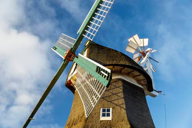 Holländerwindmühle Selden Rüst, Norderney, Niedersachsen, Deutschland *** Dutch windmill Selden Rüst, Norderney, Lower Saxony, Germany