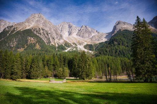 A scenic view of Lago di Anterselva, South Tyrol, Italy. 22625501 RECORD DATE NOT STATED