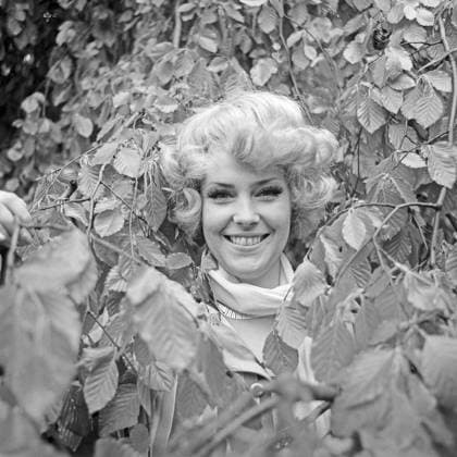 Archivbilder der Woche KW07 Rosemarie Ambe Die deutsche Schlagersängerin und Fernsehmoderatorin Rosemarie Ambe AmbÃ im Porträt bei einem Fotoshooting an einem Ost-Berliner See, in einer Birke, DDR 1974. Ost-Berlin Deutschland (DDR) *** Rosemary Ambe the German Pop singer and TV presenter Rosemary Ambe AmbÃ at Portrait at a Photo shoot to a East Berlin See, in a Birch, GDR 1974 East Berlin Germany GDR Copyright: TassiloxLeher LEH_91020001562 Nur redaktionelle Nutzung Editorial usage only EDITORIAL USE ONLY
