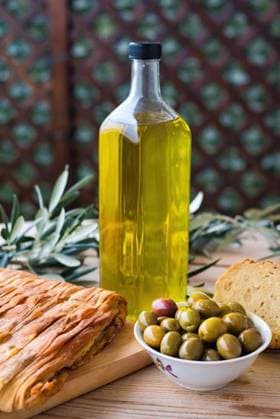 extra virgin olive oil, from organic olive groves in Greece, genuine taste of oil from the Mediterranean. 23084999 RECORD DATE NOT STATED