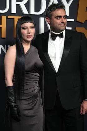 Saturday Night Live 50: The Red Carpet in New York February 16, 2025, New York, New York, USA: LADY GAGA and MICHAEL POLANSKY attend the SNL 50: The Red Carpet, .Rockefeller Center, NYC.February 16, 2025 . New York USA - ZUMAms4_ 20250216_faf_ms4_013 Copyright: xSoniaxMoskowitzxGordonx