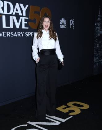 February 16, 2025, New York, New York, Unites States: Drew Barrymore attends the SNL50: The Anniversary Show at 30 Rockefeller Plaza in New York. February 16, 2025. New York Unites States - ZUMAp281 20250216_zea_p281_035 Copyright: xPhotoxImagexPressx