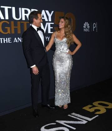 February 16, 2025, New York, New York, Unites States: Ryan Reynolds and Blake Lively attend the SNL50: The Anniversary Show at 30 Rockefeller Plaza in New York. February 16, 2025. New York Unites States - ZUMAp281 20250216_zea_p281_061 Copyright: xPhotoxImagexPressx