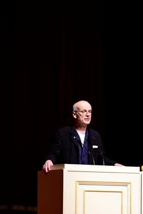 Jürgen Bönninger bei der Verleihung des Friedenspreis Dresden 2025 - International Peace Prize an den Europäischen Gerichtshof für Menschenrechte (EGMR) in der Semperoper. Dresden, 16.02.2025 Sachsen Germany Copyright: xMatthiasxWehnertx
