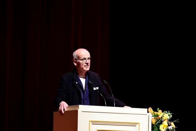 Jürgen Bönninger bei der Verleihung des Friedenspreis Dresden 2025 - International Peace Prize an den Europäischen Gerichtshof für Menschenrechte (EGMR) in der Semperoper. Dresden, 16.02.2025 Sachsen Germany Copyright: xMatthiasxWehnertx