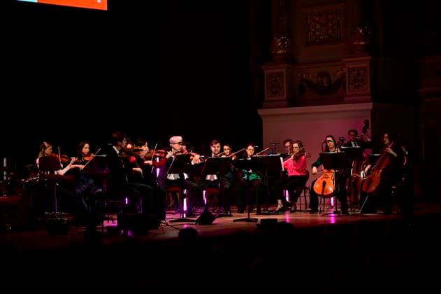 Ensemble Mediterrain bei der Verleihung des Friedenspreis Dresden 2025 - International Peace Prize an den Europäischen Gerichtshof für Menschenrechte (EGMR) in der Semperoper. Dresden, 16.02.2025 Sachsen Germany Copyright: xMatthiasxWehnertx