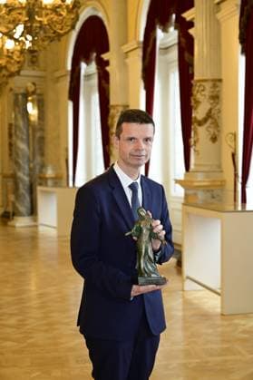 Marko Bosnjak bei der Verleihung des Friedenspreis Dresden 2025 - International Peace Prize an den Europäischen Gerichtshof für Menschenrechte (EGMR) in der Semperoper. Dresden, 16.02.2025 Sachsen Germany Copyright: xMatthiasxWehnertx