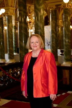 Sabine Leutheusser-Schnarrenberger und Marko Bosnjak bei der Verleihung des Friedenspreis Dresden 2025 - International Peace Prize an den Europäischen Gerichtshof für Menschenrechte (EGMR) in der Semperoper. Dresden, 16.02.2025 Sachsen Germany Copyright: xMatthiasxWehnertx