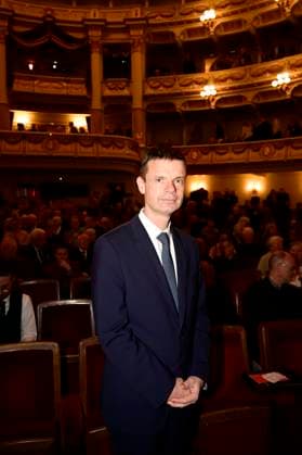 Marko Bosnjak bei der Verleihung des Friedenspreis Dresden 2025 - International Peace Prize an den Europäischen Gerichtshof für Menschenrechte (EGMR) in der Semperoper. Dresden, 16.02.2025 Sachsen Germany Copyright: xMatthiasxWehnertx
