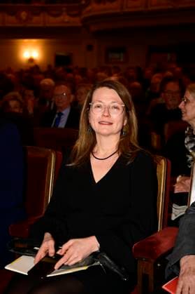 Annekatrin Klepsch bei der Verleihung des Friedenspreis Dresden 2025 - International Peace Prize an den Europäischen Gerichtshof für Menschenrechte (EGMR) in der Semperoper. Dresden, 16.02.2025 Sachsen Germany Copyright: xMatthiasxWehnertx
