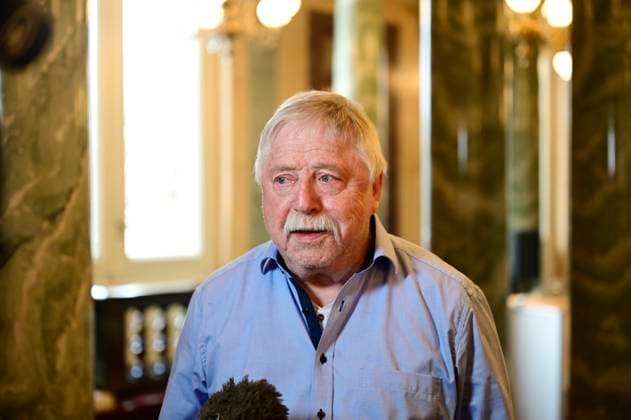 Wolf Biermann bei der Verleihung des Friedenspreis Dresden 2025 - International Peace Prize an den Europäischen Gerichtshof für Menschenrechte (EGMR) in der Semperoper. Dresden, 16.02.2025 Sachsen Germany Copyright: xMatthiasxWehnertx