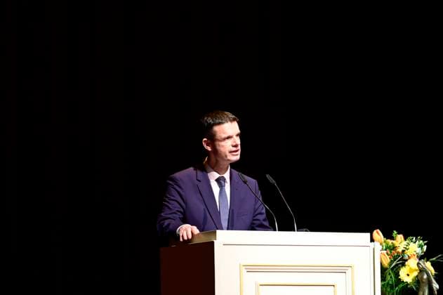 Marko Bosnjak bei der Verleihung des Friedenspreis Dresden 2025 - International Peace Prize an den Europäischen Gerichtshof für Menschenrechte (EGMR) in der Semperoper. Dresden, 16.02.2025 Sachsen Germany Copyright: xMatthiasxWehnertx