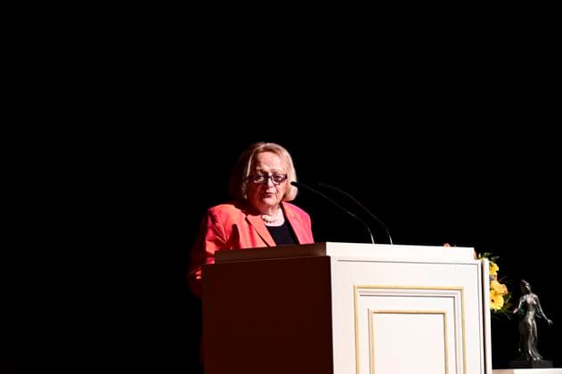 Sabine Leutheusser-Schnarrenberger bei der Verleihung des Friedenspreis Dresden 2025 - International Peace Prize an den Europäischen Gerichtshof für Menschenrechte (EGMR) in der Semperoper. Dresden, 16.02.2025 Sachsen Germany Copyright: xMatthiasxWehnertx