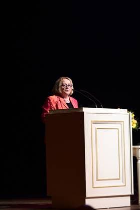 Sabine Leutheusser-Schnarrenberger bei der Verleihung des Friedenspreis Dresden 2025 - International Peace Prize an den Europäischen Gerichtshof für Menschenrechte (EGMR) in der Semperoper. Dresden, 16.02.2025 Sachsen Germany Copyright: xMatthiasxWehnertx