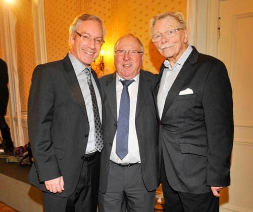 Christian Seeler, Uwe Seeler, Uwe Friedrichsen beim Neujahrsempfang des Hamburger Abendblatt 2014 im Hotel Atlantic Kempinski am Montag 06.Januar 2014 in Hamburg HH Deutschland *** Christian Seeler, Uwe Seeler, Uwe Friedrichsen at New Year reception of Hamburg Abendblatt 2014 at Hotel Atlantic Kempinski on Monday 06 January 2014 in Hamburg HH Germany