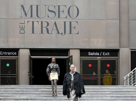 February 18, 2025, Madrid, Madrid, SPAIN: The Museo del Traje in Madrid has hosted the fashion show by designer Duyos, where the designer presents TECNO, his autumn-winter 2025-2026 collection. The designer is parading for the first time outside MBFWMadrid and he does so with a carefully crafted and groundbreaking staging and a clear message to combat ageism and defend that beauty is diverse and ageless. On this unique catwalk at the Museo del Traje, with its imposing main staircase as its cornerstone, more than 40 models, aged between 18 and 64, will showcase the firm s new proposals. Duyos gives visibility to women over 50 who were no longer active, recovering some of the protagonists of his shows in the 90s and 2000s. Among them, Laura S - ZUMAz108 20250218_znp_z108_067 Copyright: xRichardxZubelzux