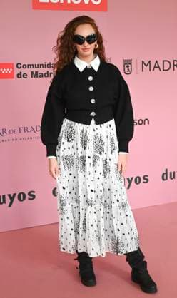 February 18, 2025, Madrid, Madrid, SPAIN: The Museo del Traje in Madrid has hosted the fashion show by designer Duyos, where the designer presents TECNO, his autumn-winter 2025-2026 collection. The designer is parading for the first time outside MBFWMadrid and he does so with a carefully crafted and groundbreaking staging and a clear message to combat ageism and defend that beauty is diverse and ageless. On this unique catwalk at the Museo del Traje, with its imposing main staircase as its cornerstone, more than 40 models, aged between 18 and 64, will showcase the firm s new proposals. Duyos gives visibility to women over 50 who were no longer active, recovering some of the protagonists of his shows in the 90s and 2000s. Among them, Laura S - ZUMAz108 20250218_znp_z108_073 Copyright: xRichardxZubelzux