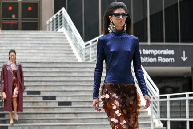 February 18, 2025, Madrid, Madrid, SPAIN: The Museo del Traje in Madrid has hosted the fashion show by designer Duyos, where the designer presents TECNO, his autumn-winter 2025-2026 collection. The designer is parading for the first time outside MBFWMadrid and he does so with a carefully crafted and groundbreaking staging and a clear message to combat ageism and defend that beauty is diverse and ageless. On this unique catwalk at the Museo del Traje, with its imposing main staircase as its cornerstone, more than 40 models, aged between 18 and 64, will showcase the firm s new proposals. Duyos gives visibility to women over 50 who were no longer active, recovering some of the protagonists of his shows in the 90s and 2000s. Among them, Laura S - ZUMAz108 20250218_znp_z108_100 Copyright: xRichardxZubelzux