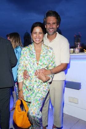 Tom Beck, Chryssanthi Kavazi bei der Bertelsmann Party am 15.06.2023 in der Bertelsmann Repraesentanz Unter den Linden 1 in Berlin. Berlin Deutschland *** Tom Beck, Chryssanthi Kavazi at the Bertelsmann Party on 15 06 2023 in the Bertelsmann Repraesentanz at the Linden 1 in Berlin Berlin Germany