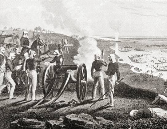Vincent Eyre bei der Belagerung von Arrah während des indischen Aufstandes von 1857 Vincent Eyre at Siege of Arrah during Indian Rebellion of 1857 Copyright: imageBROKER dadxfotos ibljhl12509589.jpg