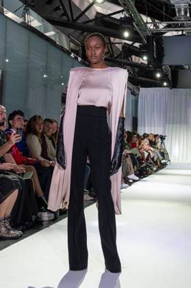 February 19, 2025, Madrid, Madrid, Spain: Model walks the runway at the RAFAEL URQUIZAR fashion show Ã¢â‚¬oeVANGUARDÃ¢â‚¬Â during the Mercedes Benz Fashion Week Madrid at Movistar Arena on February 19, 2025 in Madrid, Spain. Madrid Spain - ZUMAc312 1059032105st Copyright: xOscarxManuelxSanchezx