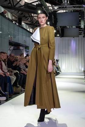 February 19, 2025, Madrid, Madrid, Spain: Model walks the runway at the RAFAEL URQUIZAR fashion show Ã¢â‚¬oeVANGUARDÃ¢â‚¬Â during the Mercedes Benz Fashion Week Madrid at Movistar Arena on February 19, 2025 in Madrid, Spain. Madrid Spain - ZUMAc312 1059032314st Copyright: xOscarxManuelxSanchezx
