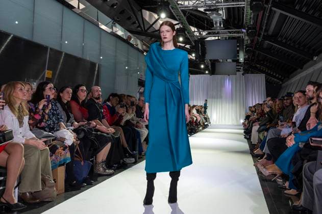 February 19, 2025, Madrid, Madrid, Spain: Model walks the runway at the RAFAEL URQUIZAR fashion show Ã¢â‚¬oeVANGUARDÃ¢â‚¬Â during the Mercedes Benz Fashion Week Madrid at Movistar Arena on February 19, 2025 in Madrid, Spain. Madrid Spain - ZUMAc312 1059032342st Copyright: xOscarxManuelxSanchezx