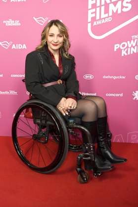 Kristina Vogel beim 99Fire Films Award während der Berlinale 2025 in der Astor Film Lounge. Berlin, 19.02.2025