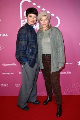 Agnes Mann und Gesine Cukrowski beim 99Fire Films Award während der Berlinale 2025 in der Astor Film Lounge. Berlin, 19.02.2025