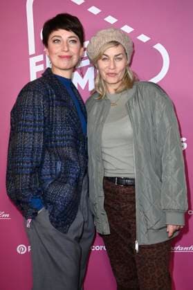Agnes Mann und Gesine Cukrowski beim 99Fire Films Award während der Berlinale 2025 in der Astor Film Lounge. Berlin, 19.02.2025