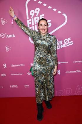 Claudia Campus beim 99Fire Films Award während der Berlinale 2025 in der Astor Film Lounge. Berlin, 19.02.2025