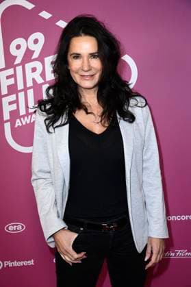 Mariella Ahrens beim 99Fire Films Award während der Berlinale 2025 in der Astor Film Lounge. Berlin, 19.02.2025