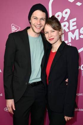 Richard Kreutz und Anna Bachmann beim 99Fire Films Award während der Berlinale 2025 in der Astor Film Lounge. Berlin, 19.02.2025