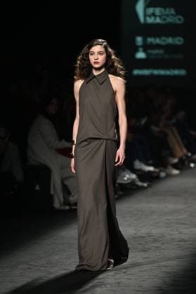 A model wears at collection runway a creation from Baro Lucas during Pasarela Cibeles Mercedes-Benz Fashion Week Madrid 2025 in Madrid, on Thursday ,20 February 2025. Cordon Press 