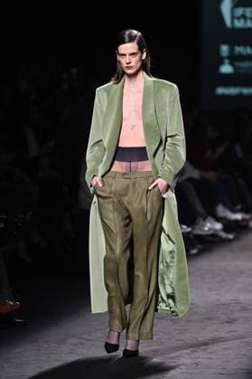 A model wears at collection runway a creation from Baro Lucas during Pasarela Cibeles Mercedes-Benz Fashion Week Madrid 2025 in Madrid, on Thursday ,20 February 2025. Cordon Press 